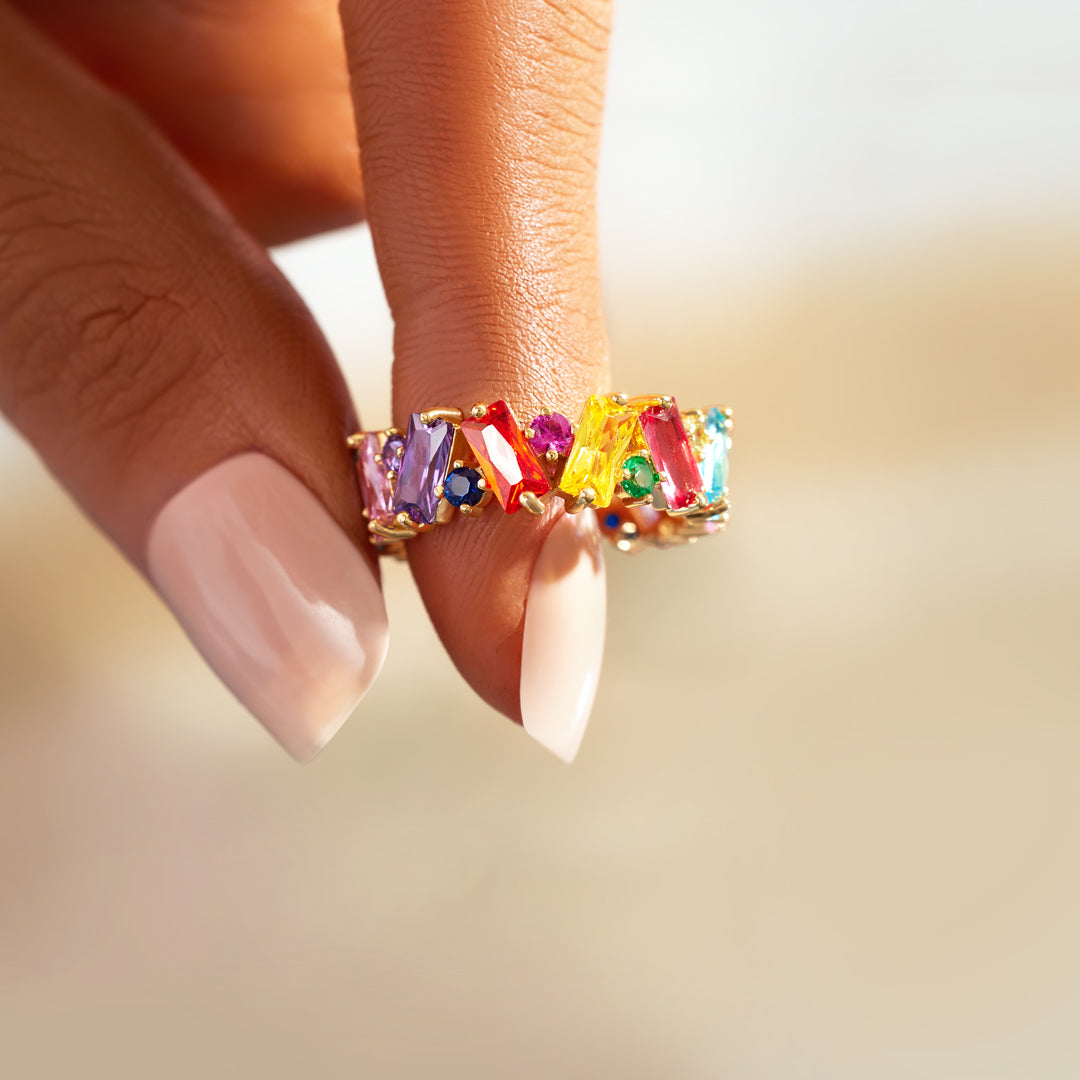 Pride Rainbow Promise Ring