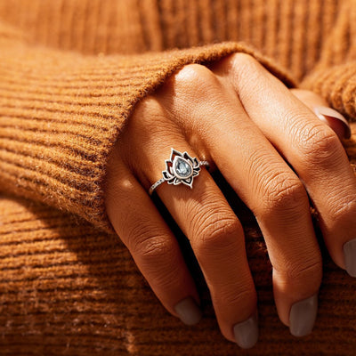 Mother&Warrior Lotus Ring