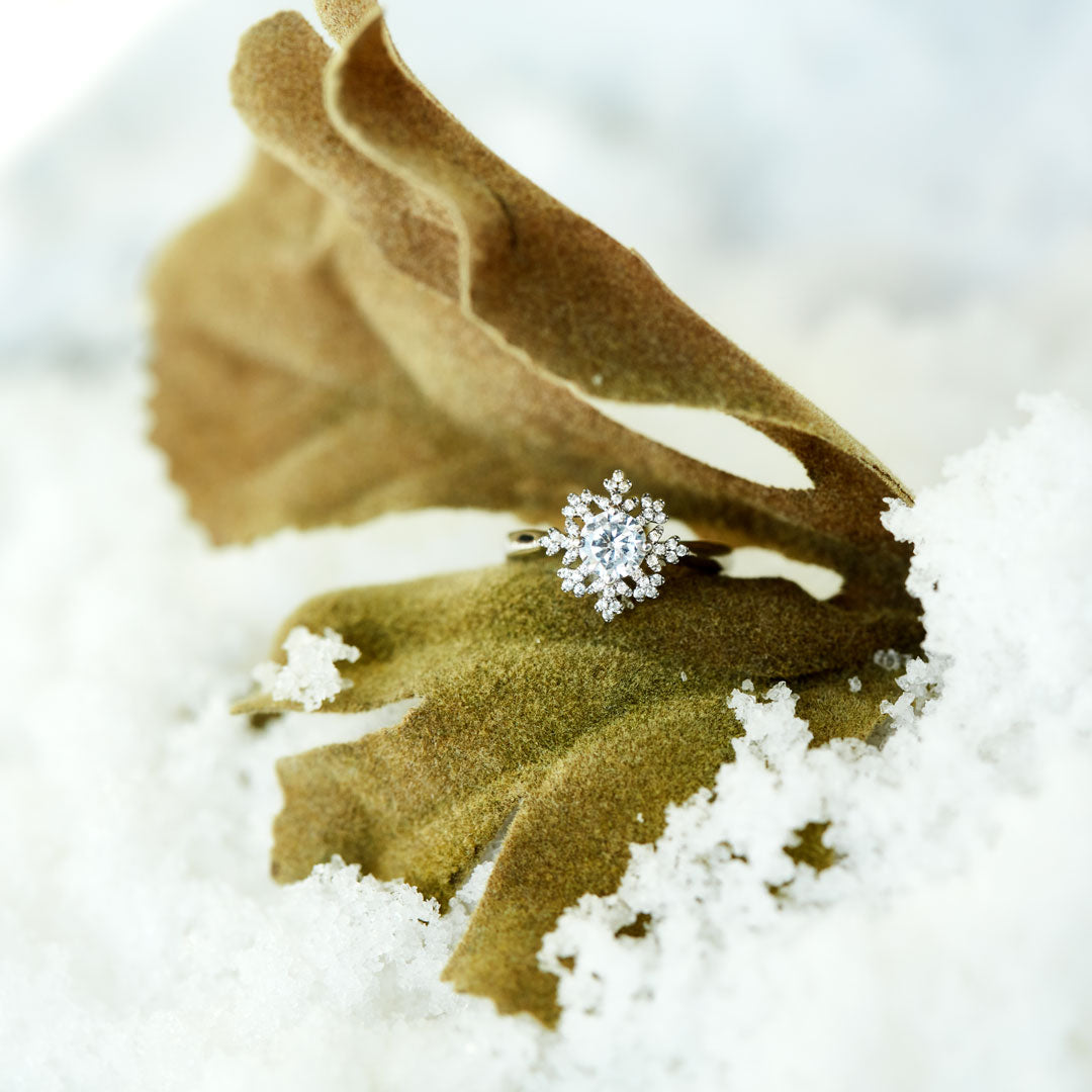 Be Stronger Than The Blizzard Snowflake Ring