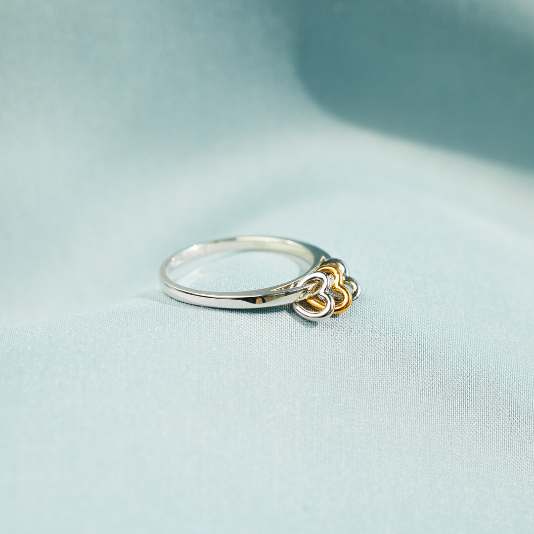 For 2-5 Besties Heart Fidget Ring