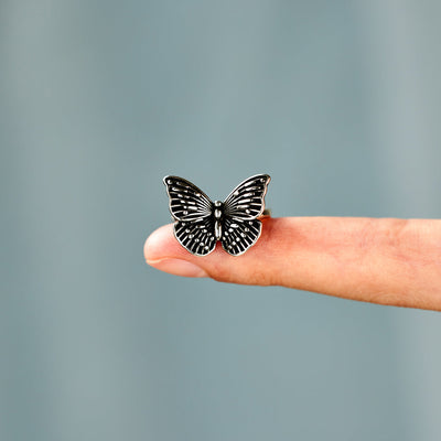 Black Butterfly Ring