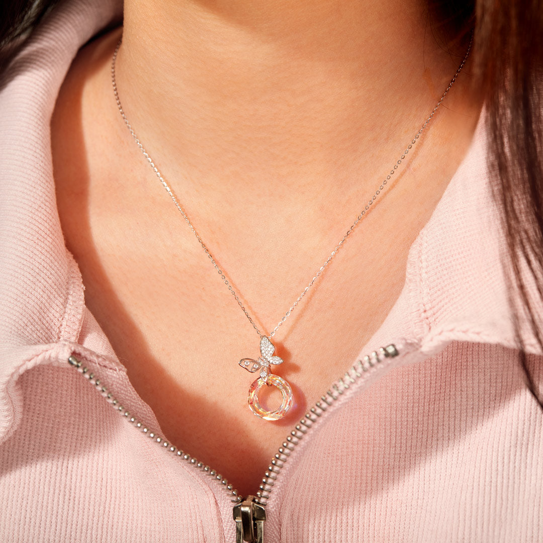 Crystal Butterfly Necklace