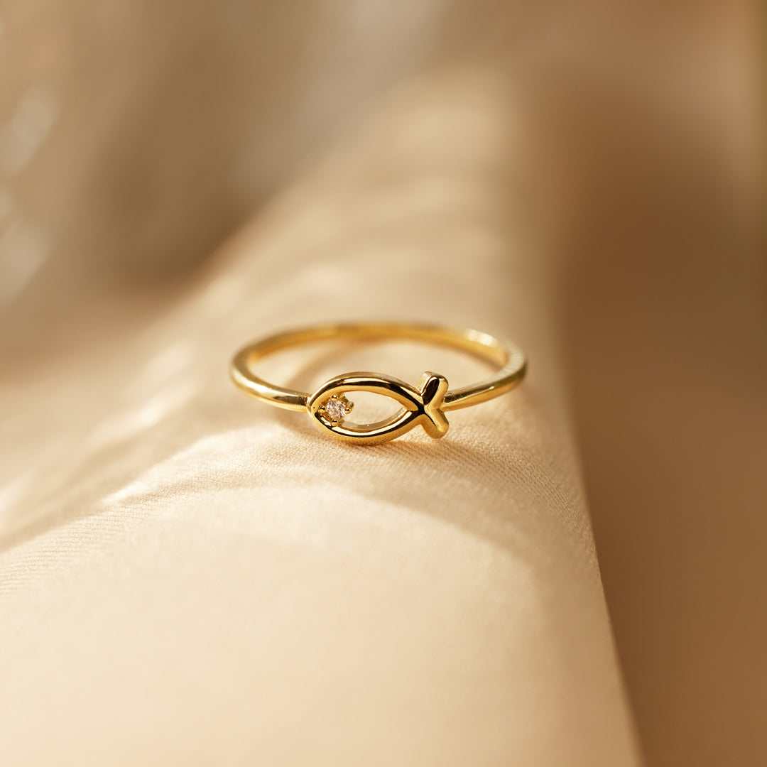 Just Keep Swimming Fish Ring