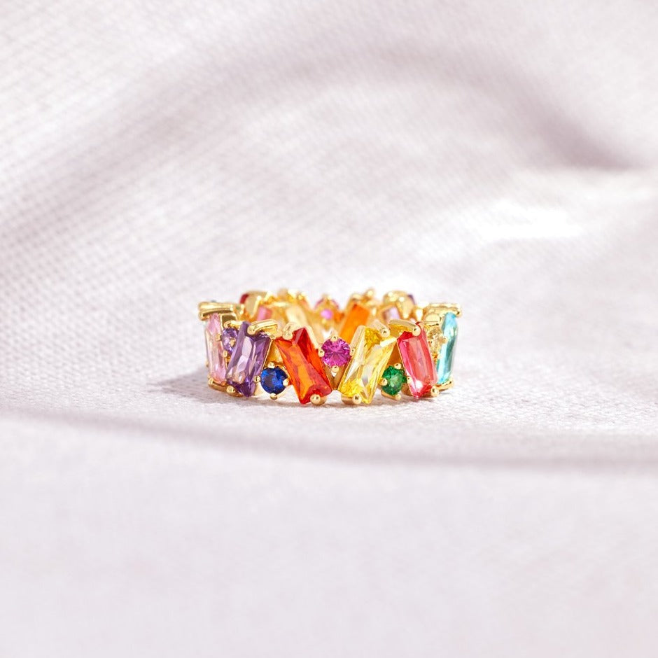 Beautifully Broken Ring - Rainbow