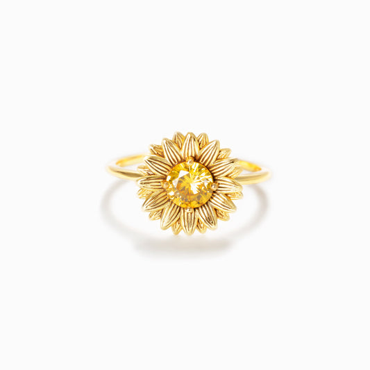 Sunflower Ring Gold / Silver