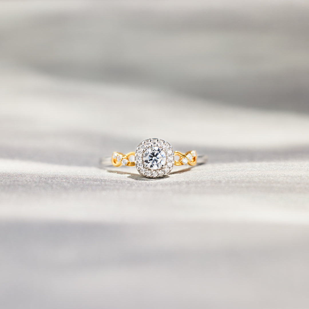 Now&Forever Infinity Cushion Halo Ring