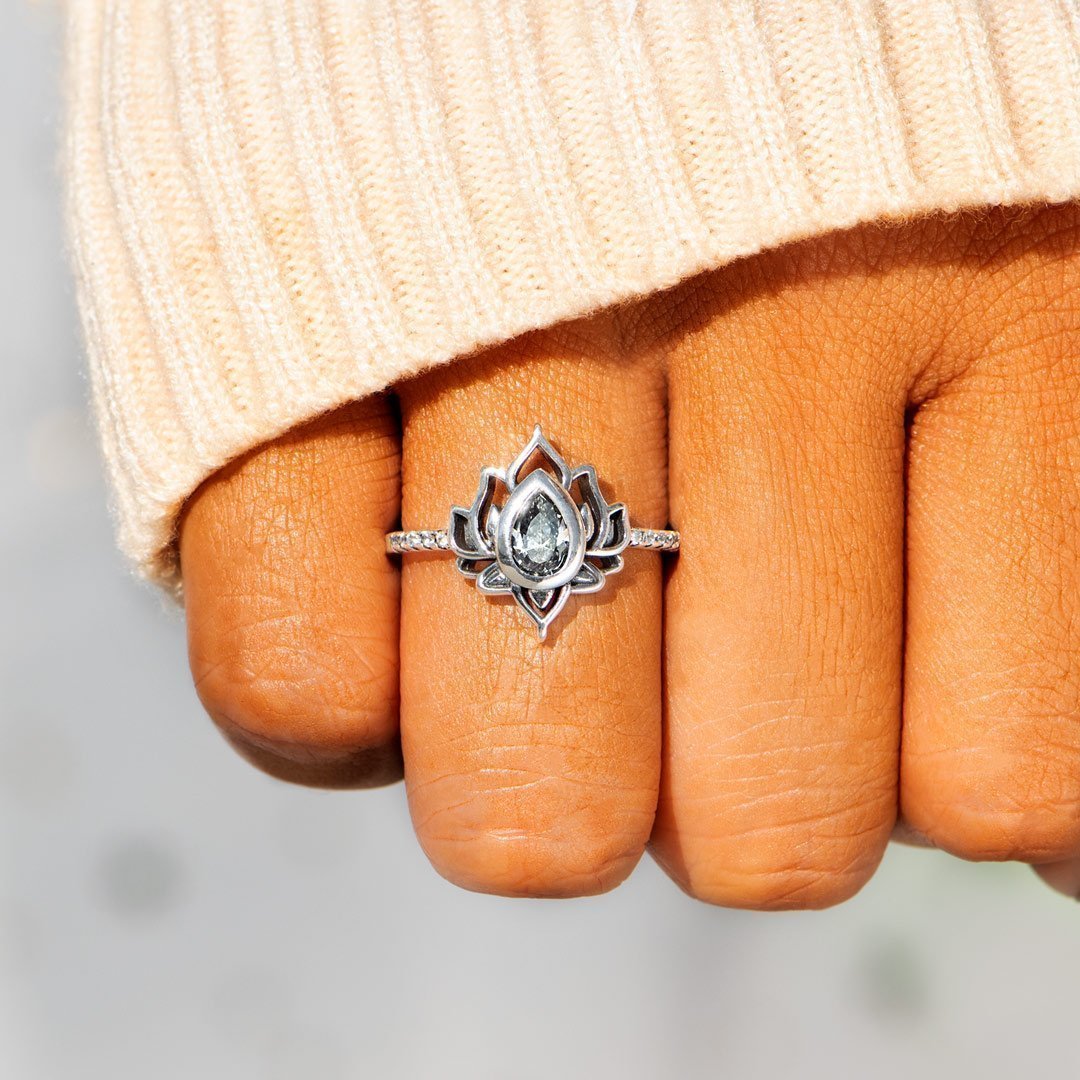 Mother&Warrior Lotus Ring