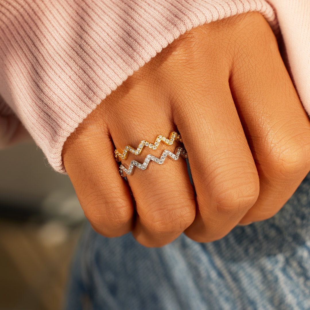 Mother & Daughter Highs And Lows Ring