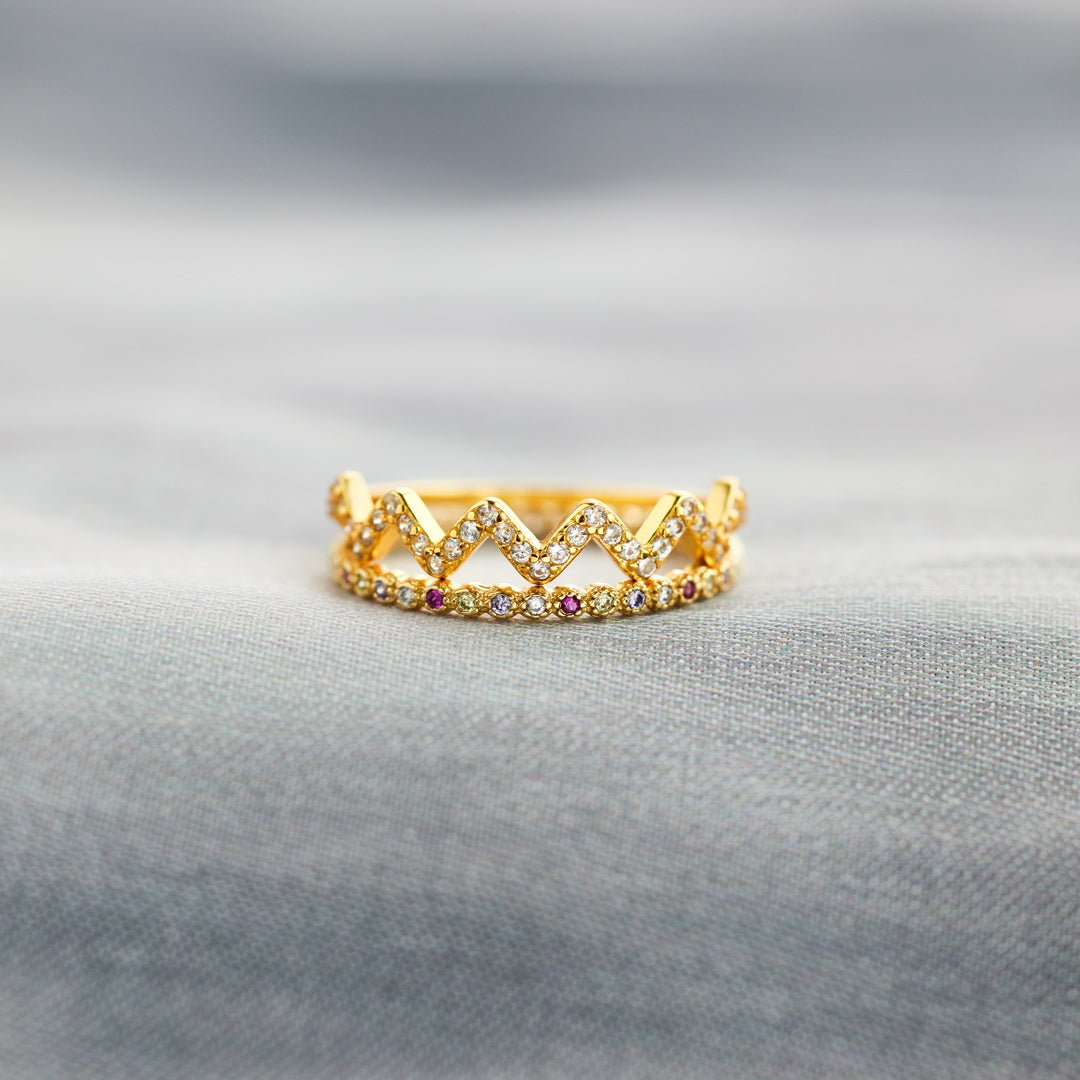 Stackable Highs And Lows Ring Set