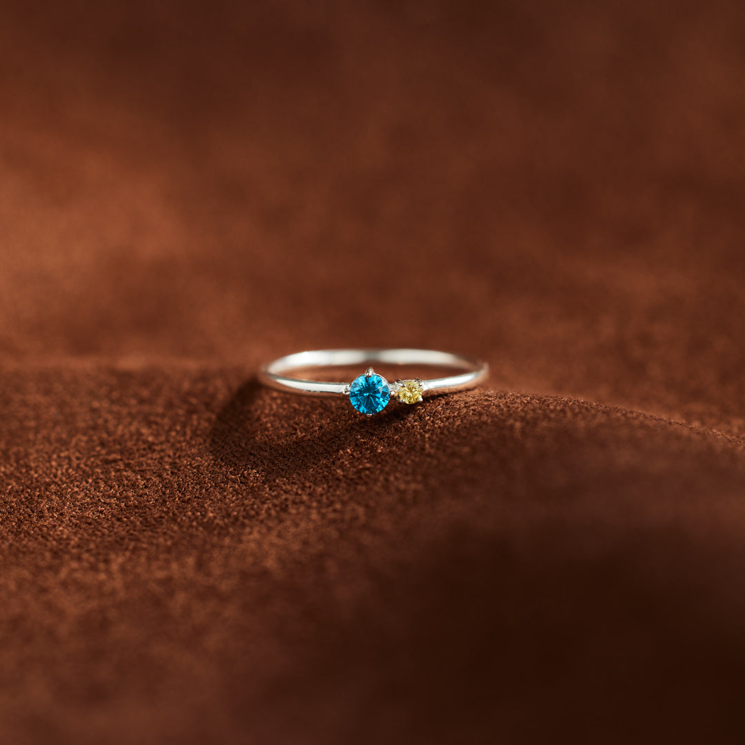 1-6 Birthstones Ring Band