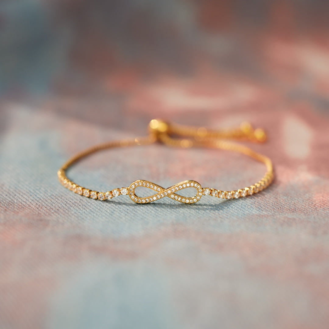 Best Friend Forever Pavé Infinity Bracelet