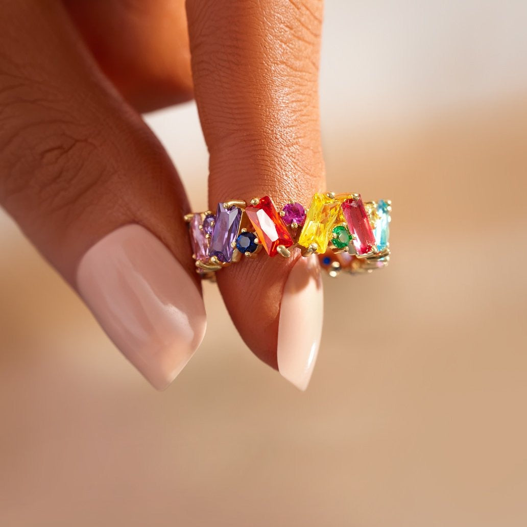 Beautifully Broken Ring - Rainbow