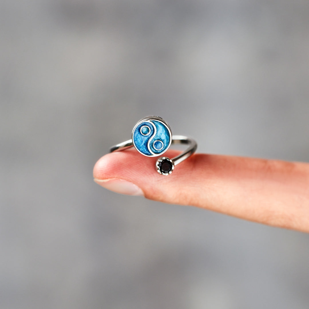 Yin Yang Spinner Fidget Anxiety Ring
