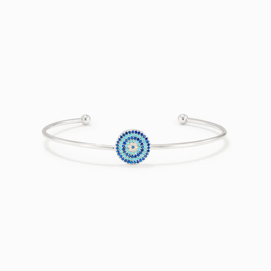 Pavé Evil Eye Cuff Bangle
