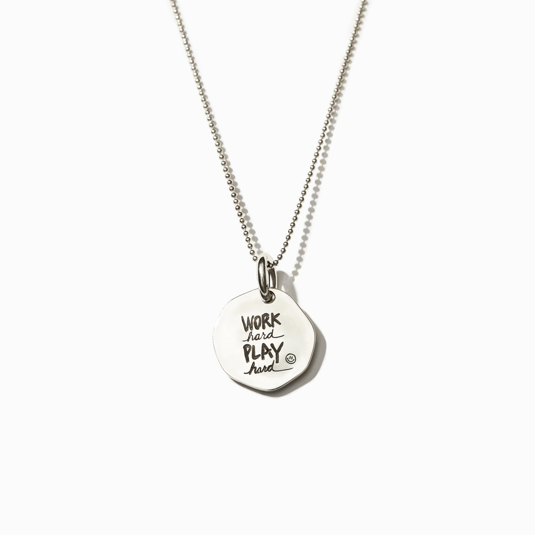 Work Hard Play Hard Necklace