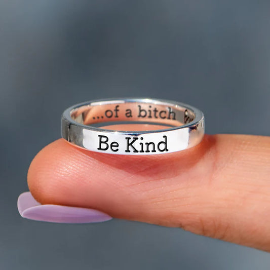 Be Kind Mantra Ring