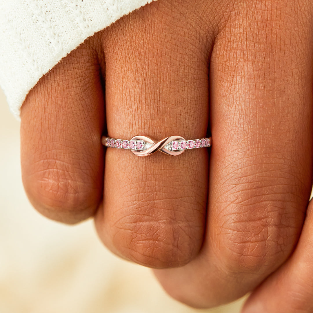Grandmother & Granddaughter Forever Linked Together Ring