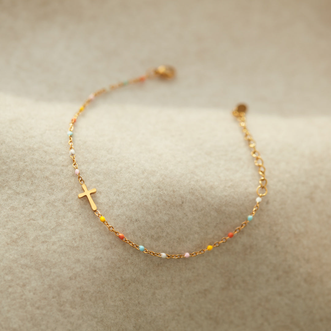 Christian Gifts For Women-Cross Bracelet, Baptism Gifts For Girls