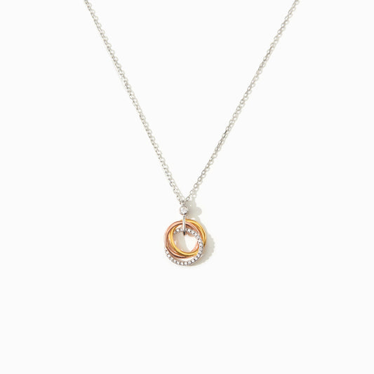 Three Generations Triple Circle Necklace
