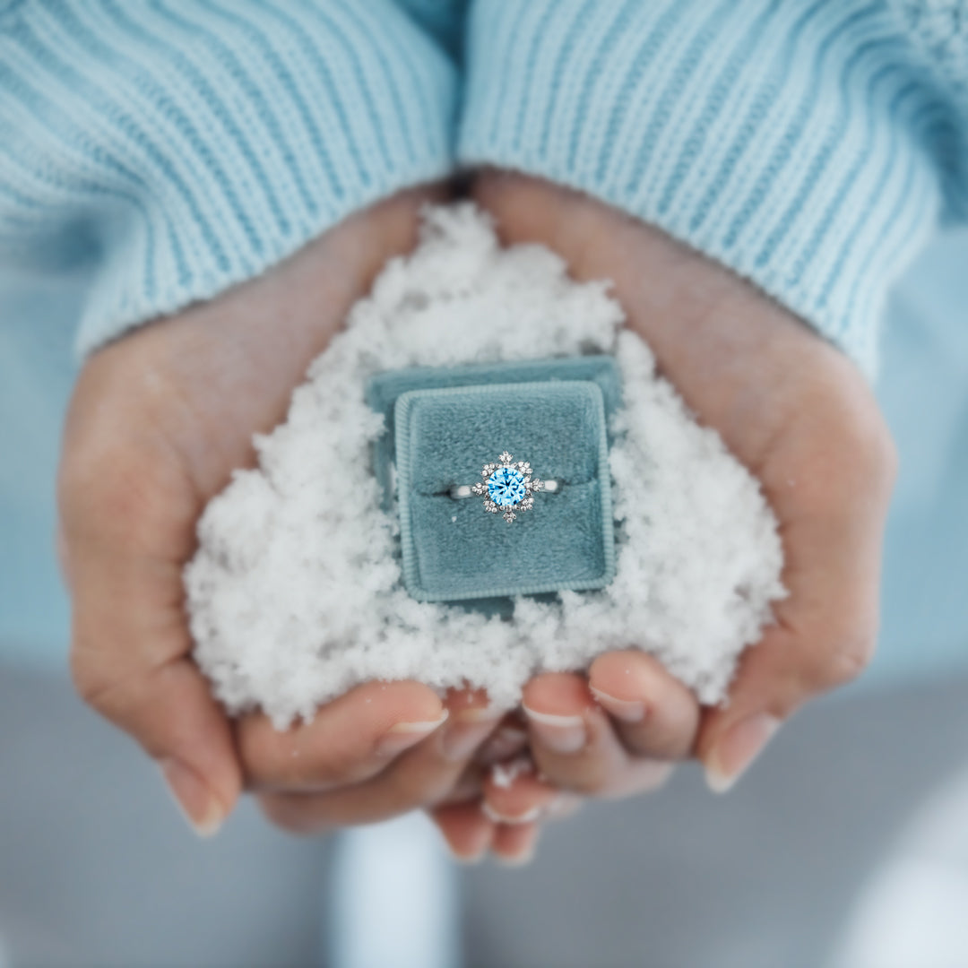 Be Stronger Than The Blizzard Snowflake Ring