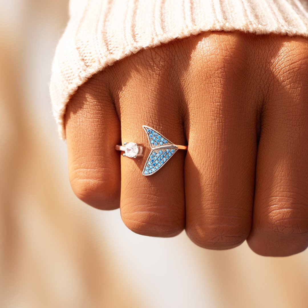 Pavé Mermaid Tail Ring