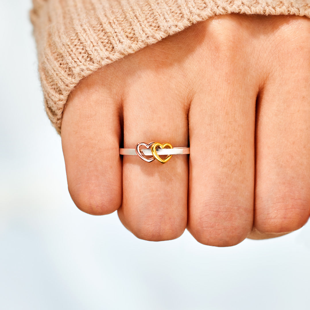 For 2-5 Besties Heart Fidget Ring