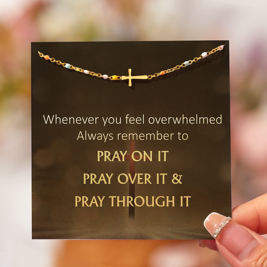 Christian Gifts For Women-Cross Bracelet, Baptism Gifts For Girls