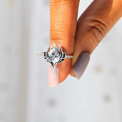 Mother&Warrior Lotus Ring