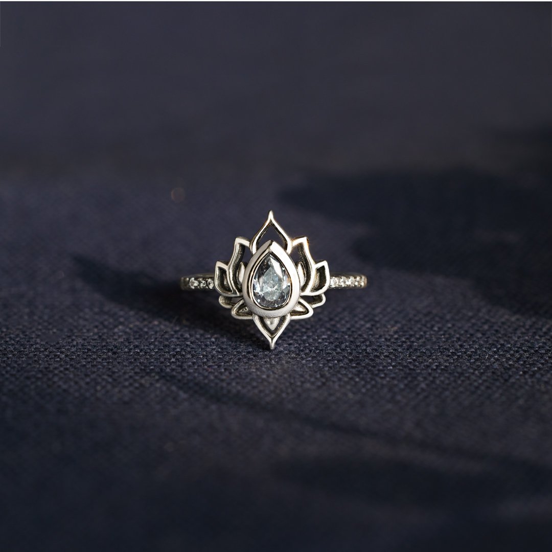 Mother&Warrior Lotus Ring