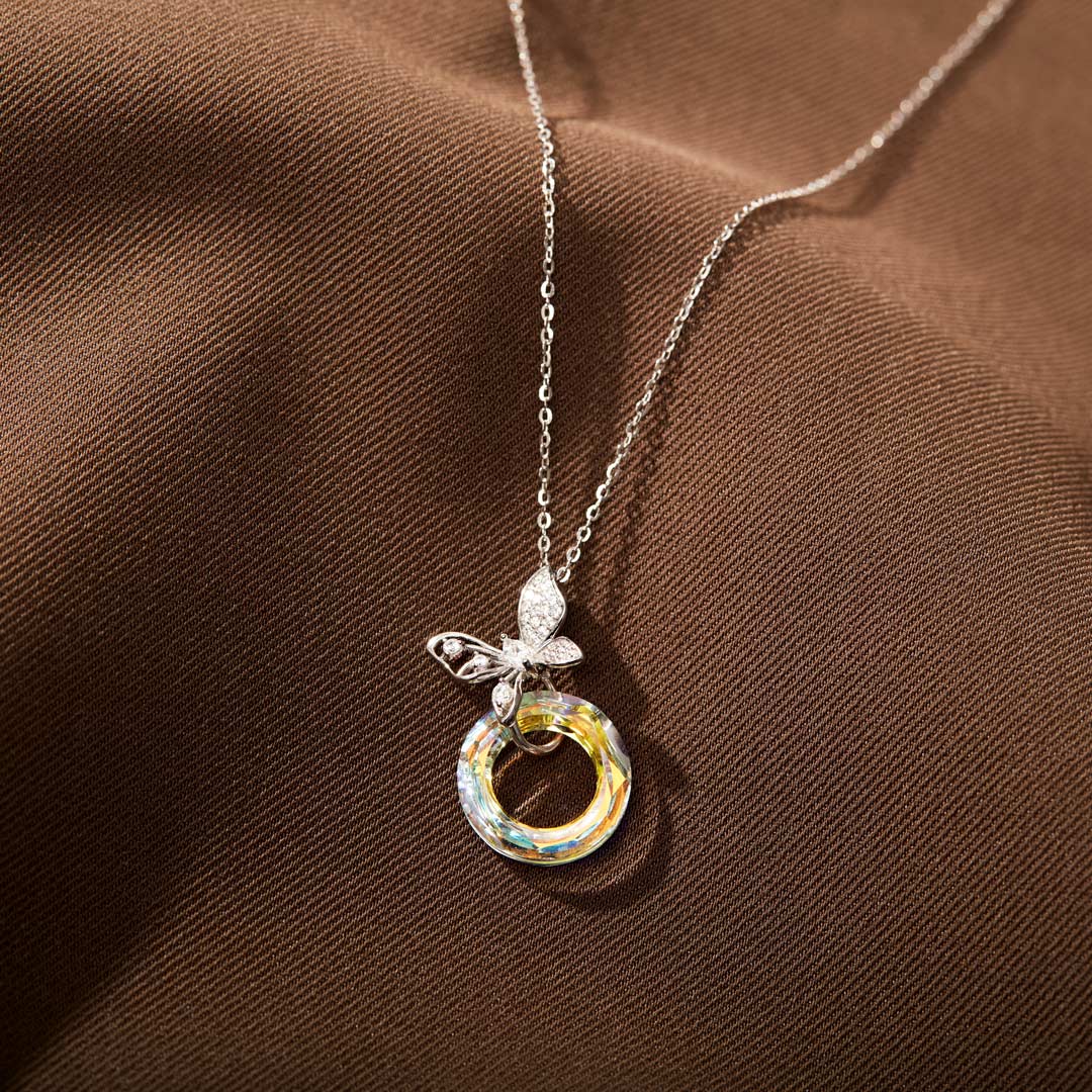 Crystal Butterfly Necklace