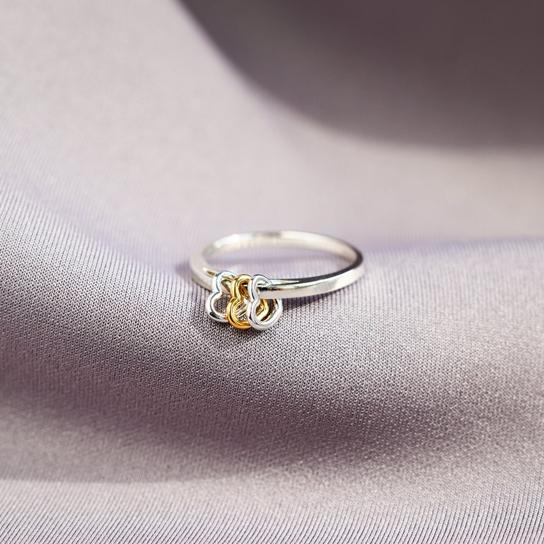 For 2-5 Besties Heart Fidget Ring