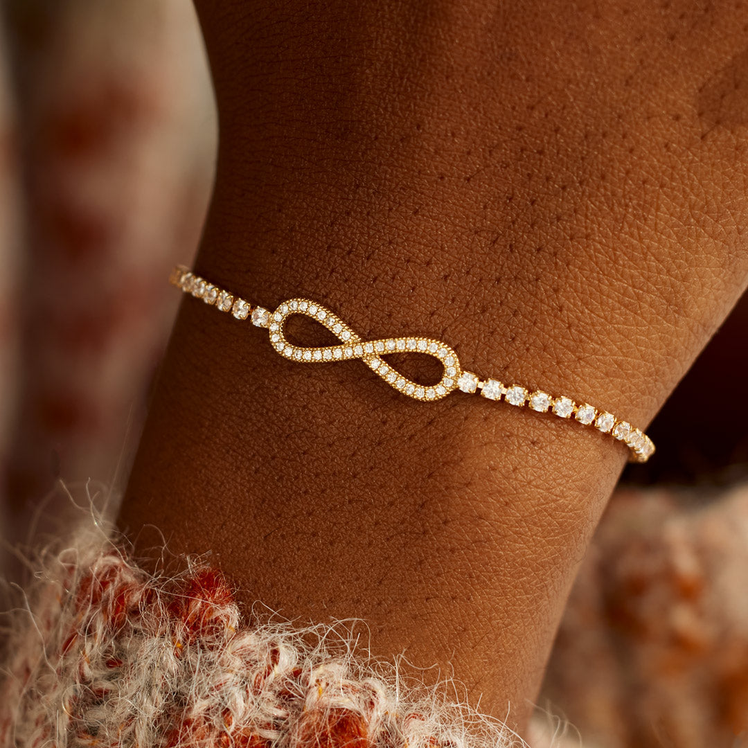 Best Friend Forever Pavé Infinity Bracelet