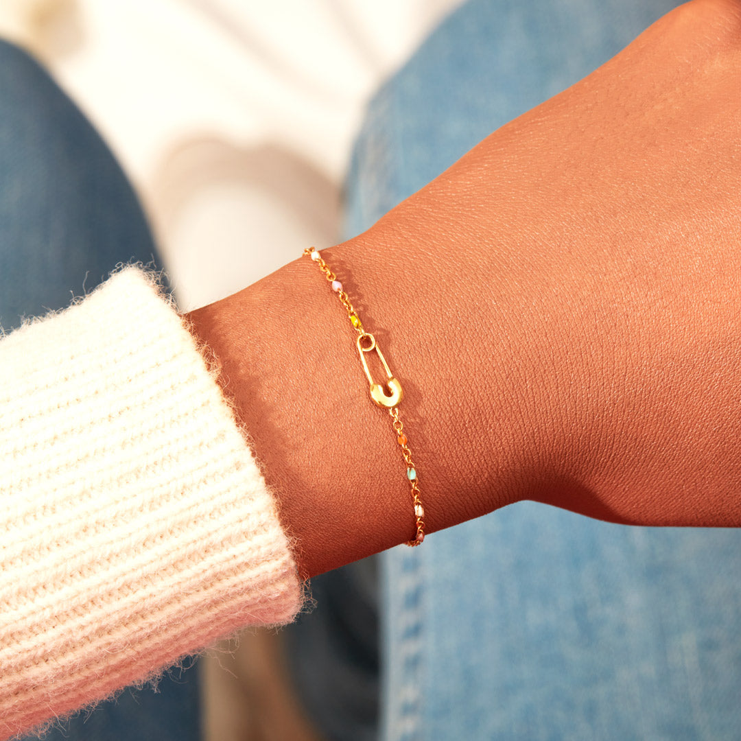 Be Safe Stay Strong Come Home Safety Pin Bracelet