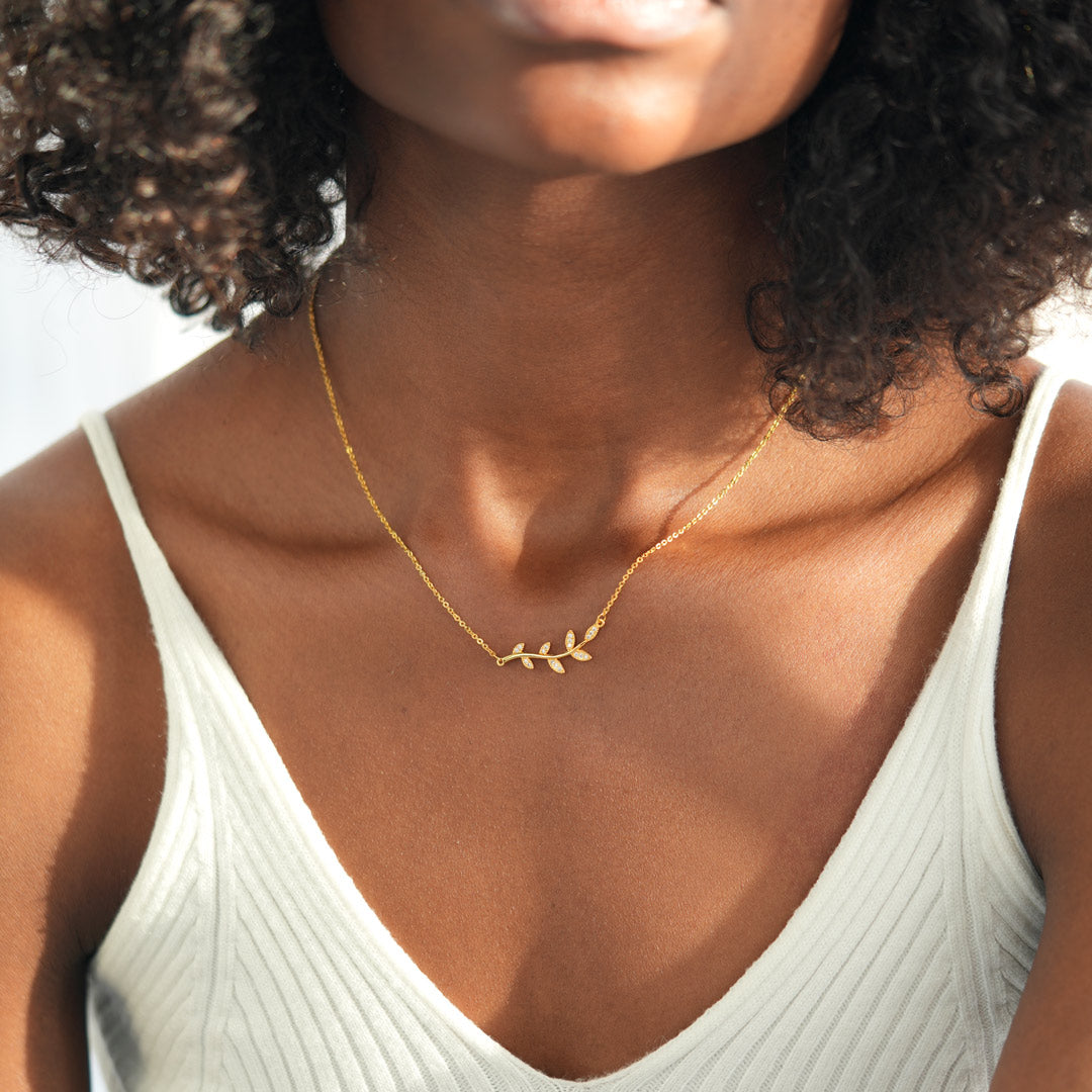 Be-Leaf in Yourself Like I Do Tree Leaf Necklace