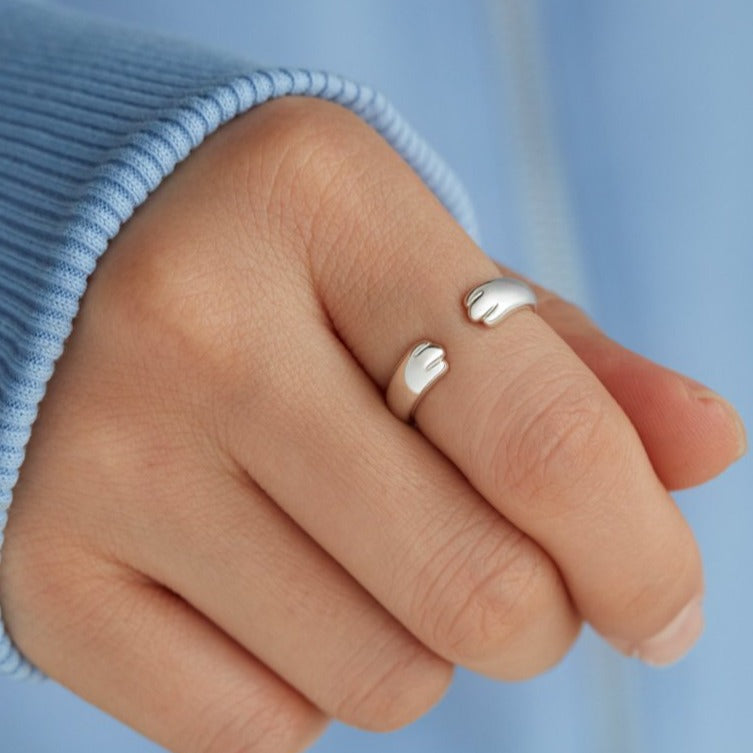 Just Keep Going Bitch Kitty Cat Hug Ring