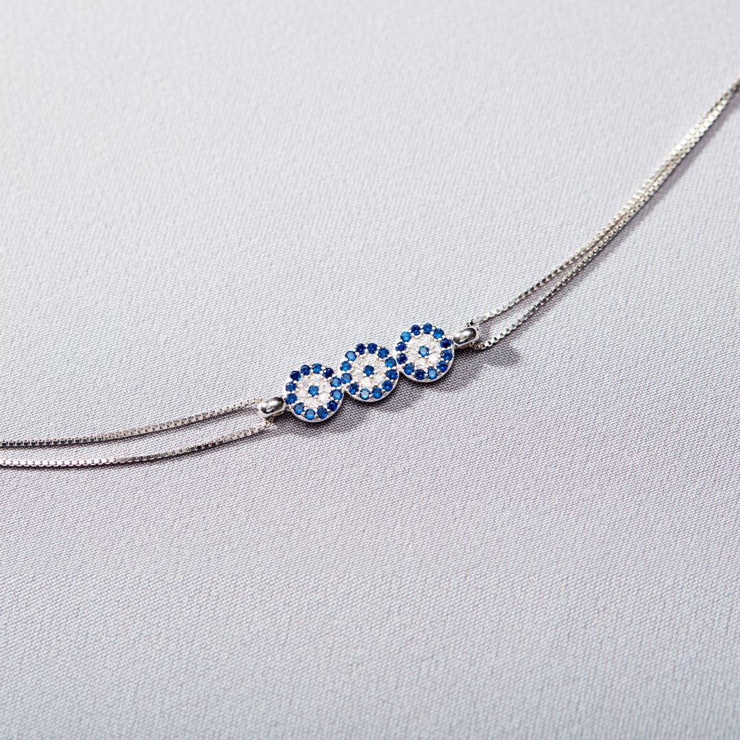 Triple Evil Eye Bracelet