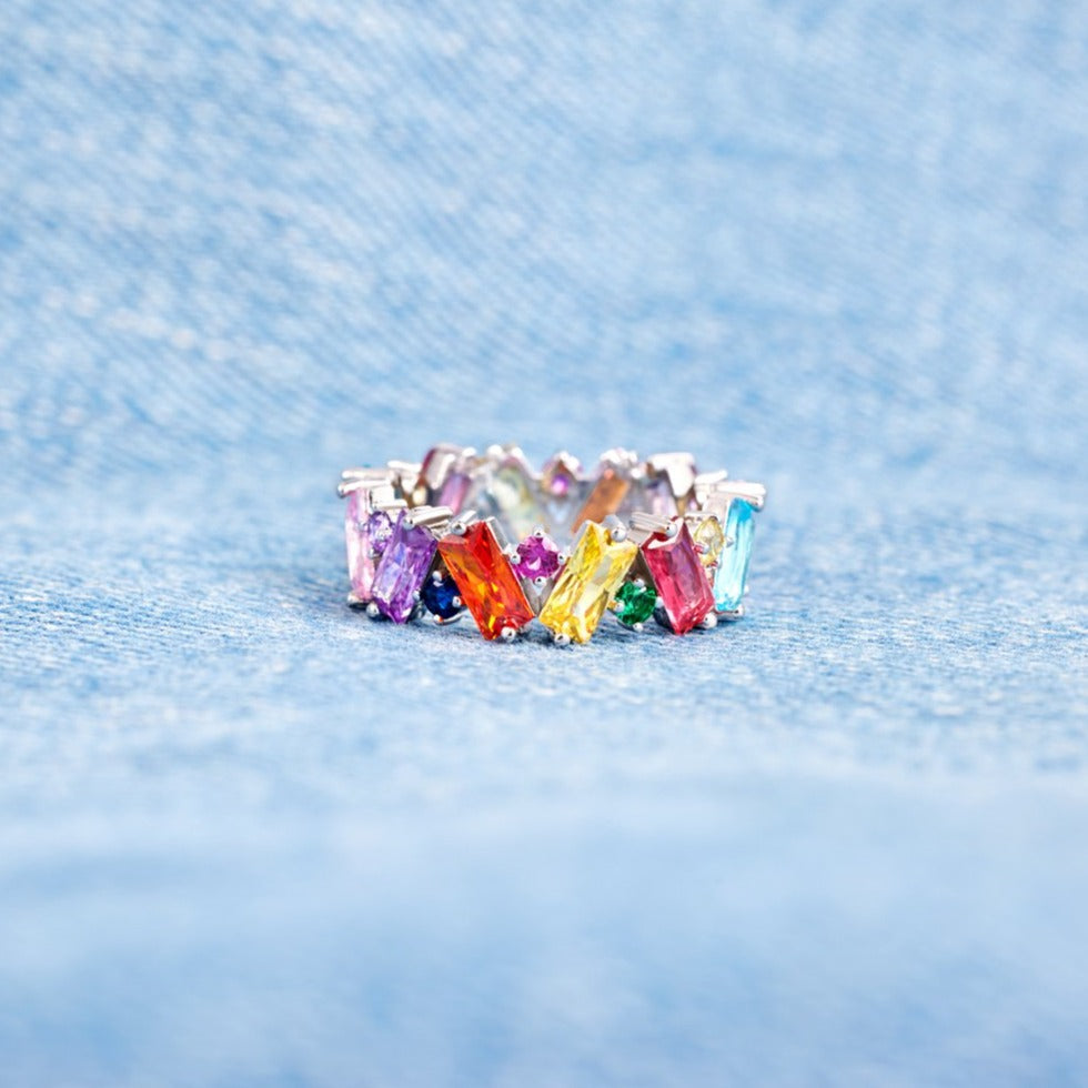 Beautifully Broken Ring - Rainbow