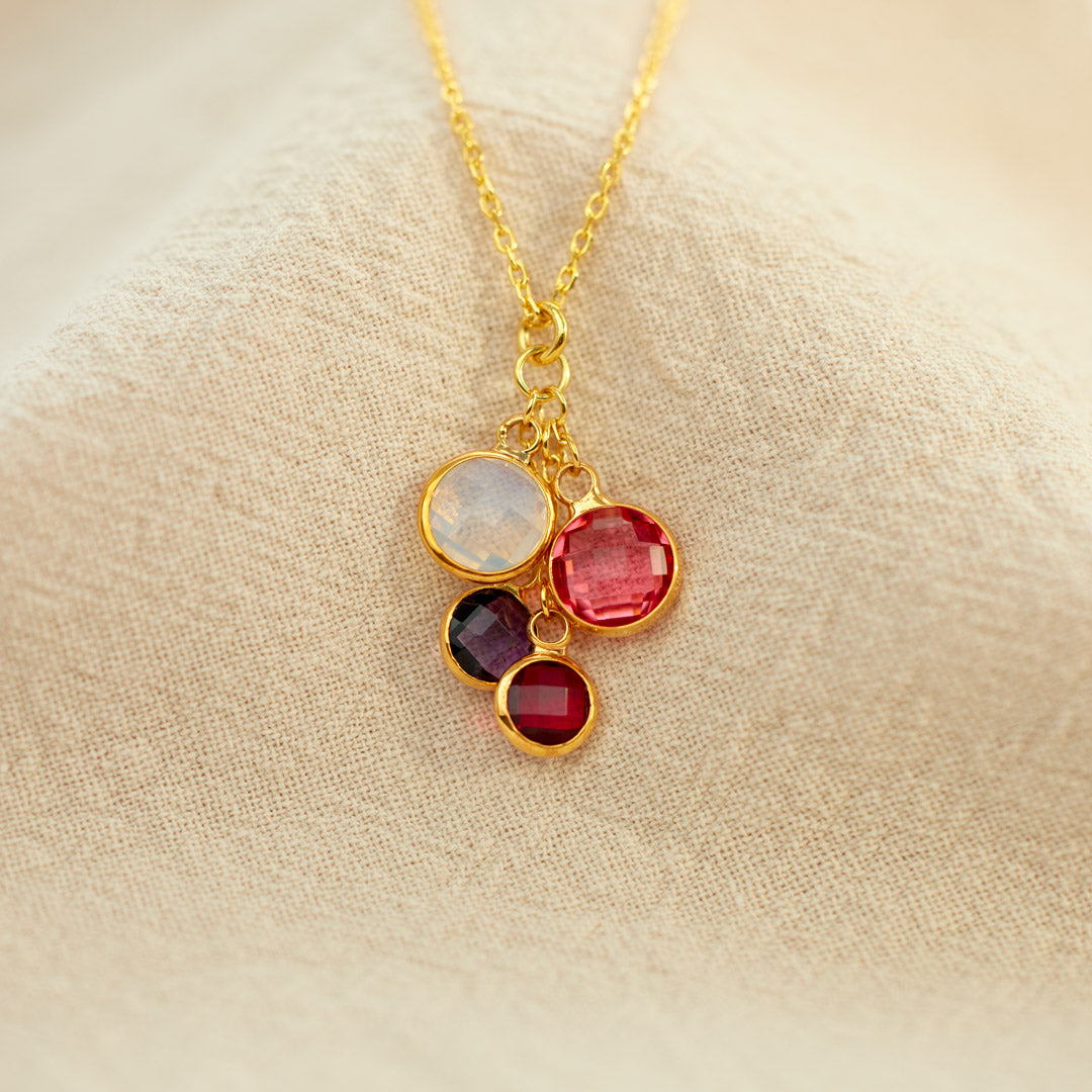 1-8 Birthstones Cascade Necklace