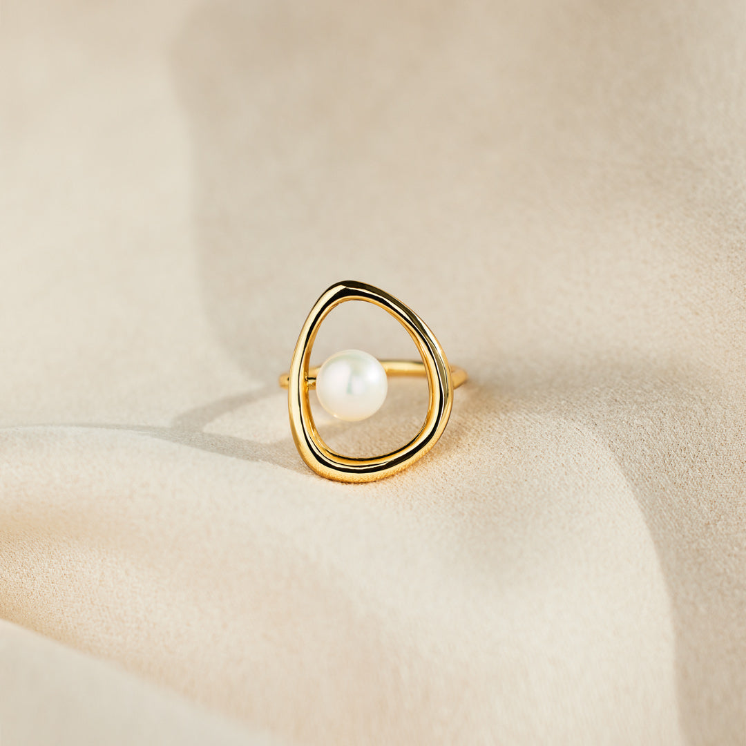 Full Of Grace Central Pearl Ring