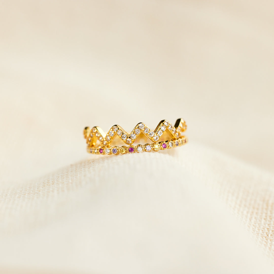 Stackable Highs And Lows Ring Set