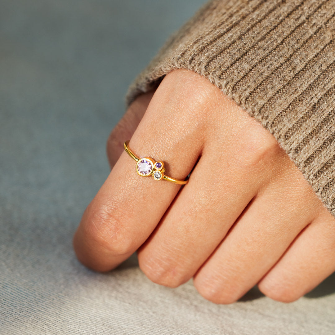 1-7 Birthstones Dots Mothers Ring-Specialized Mother’s day Gift