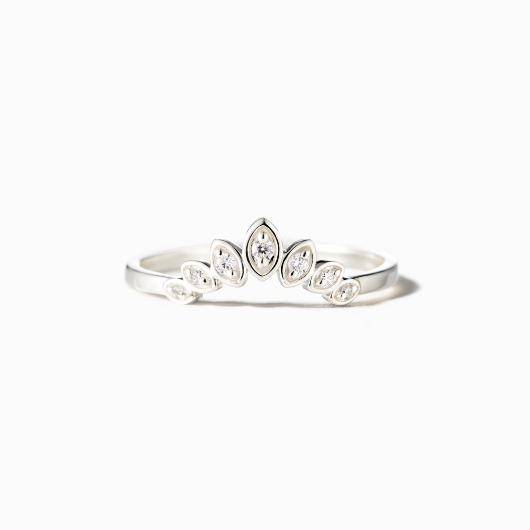 Daughter Of The King Curved Crown Ring