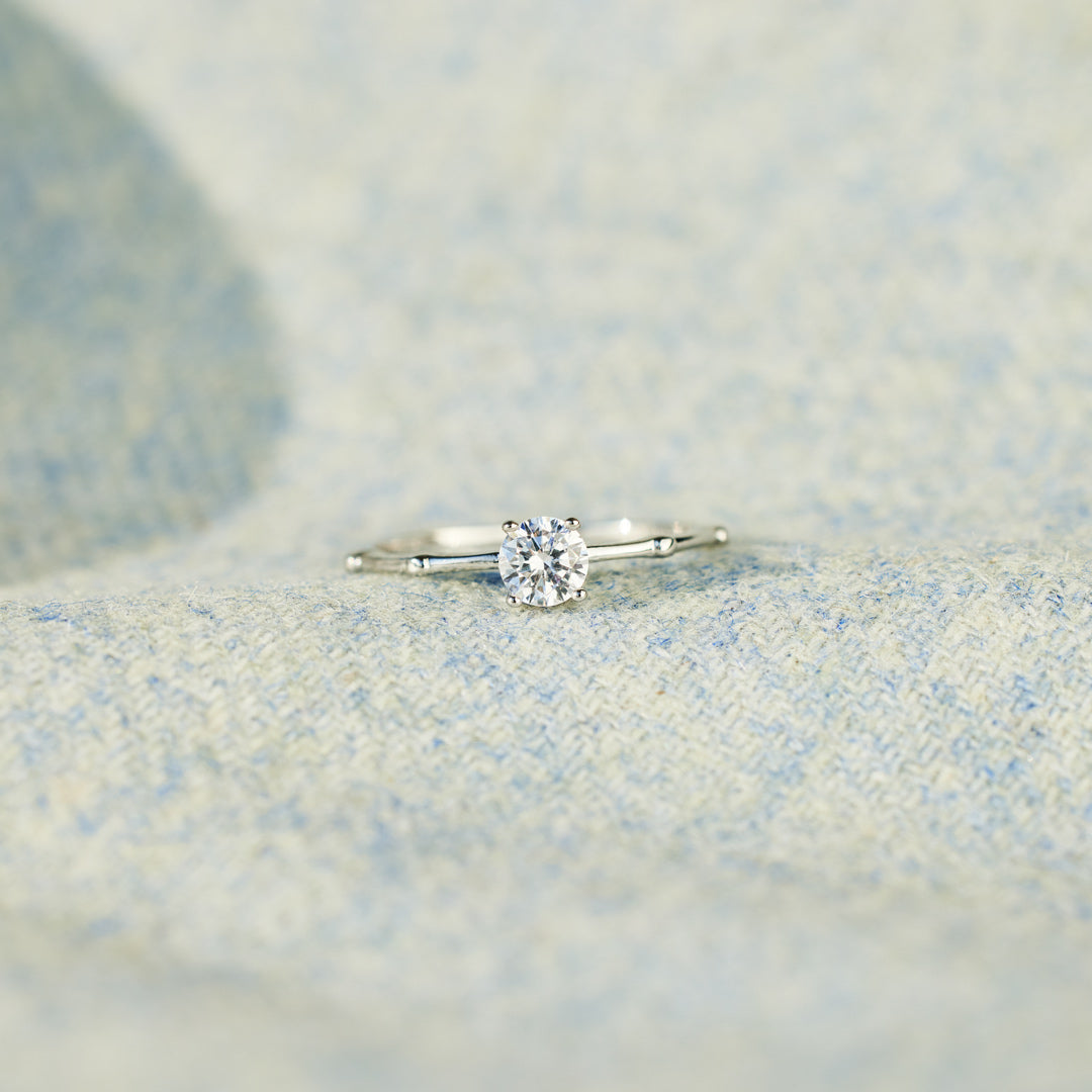 Keep You Forever Minimalist Round Cut Promise Ring