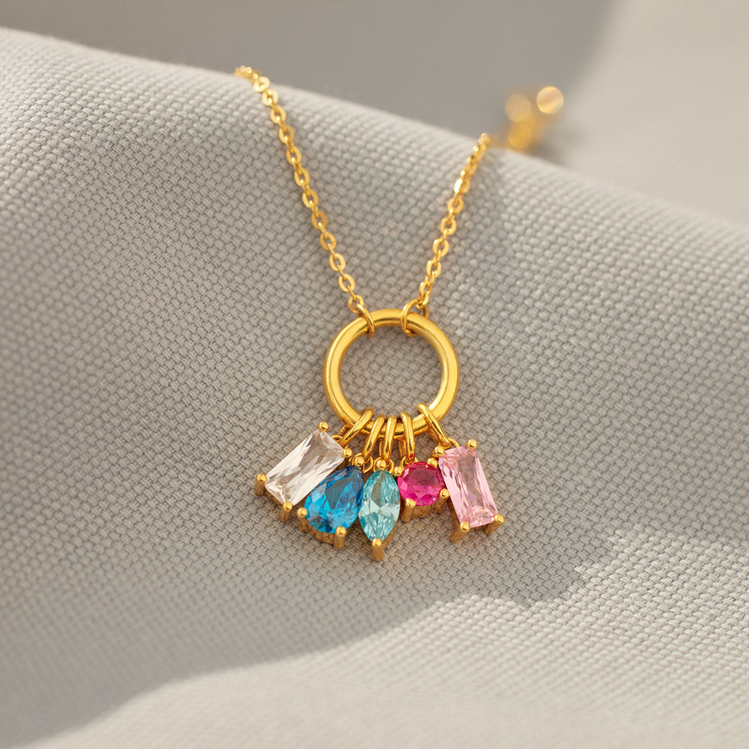 1-6 Multi-Shape Birthstone Bracelet