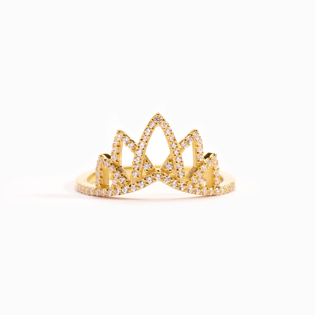 Broken But Survived Hollow Out Crown Ring