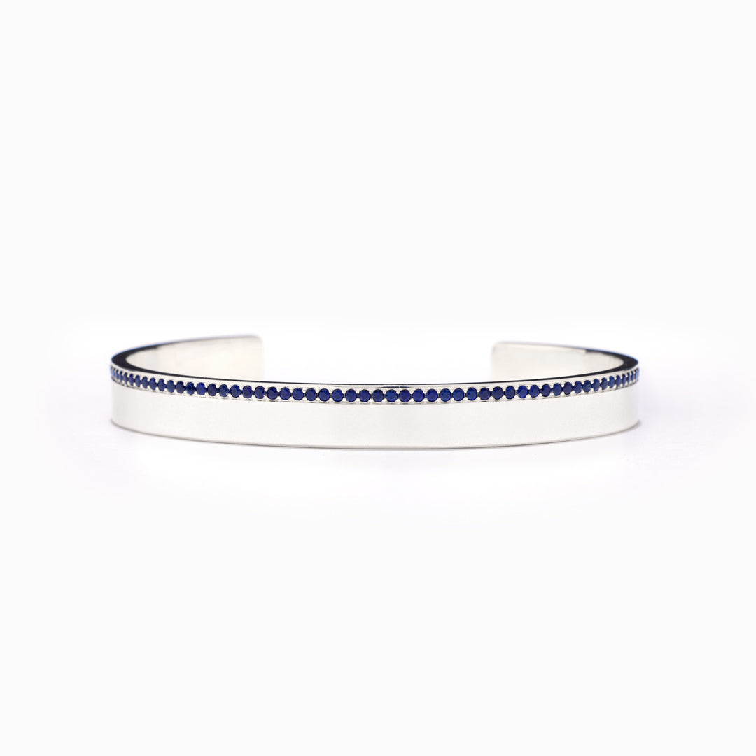 You're The Best Of Me Blue Strip Bangle