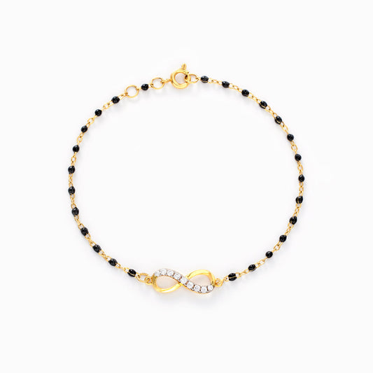 My Small Circle Of Female Friends Golden Infinity Beaded Bracelet