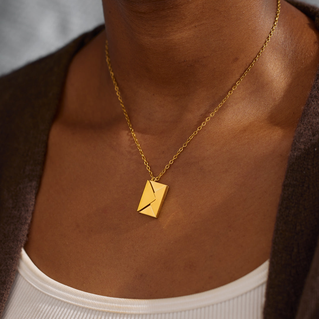 Wanna Bang? Hidden Message Letter Necklace