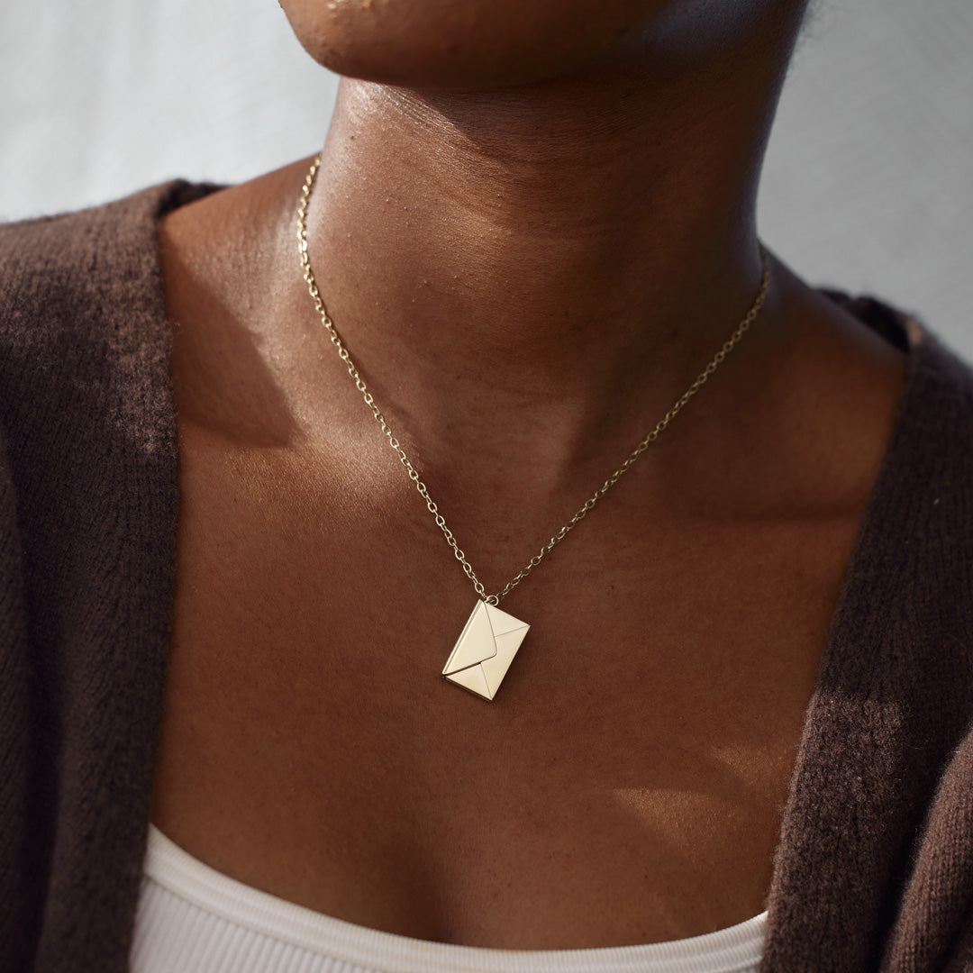 Wanna Bang? Hidden Message Letter Necklace