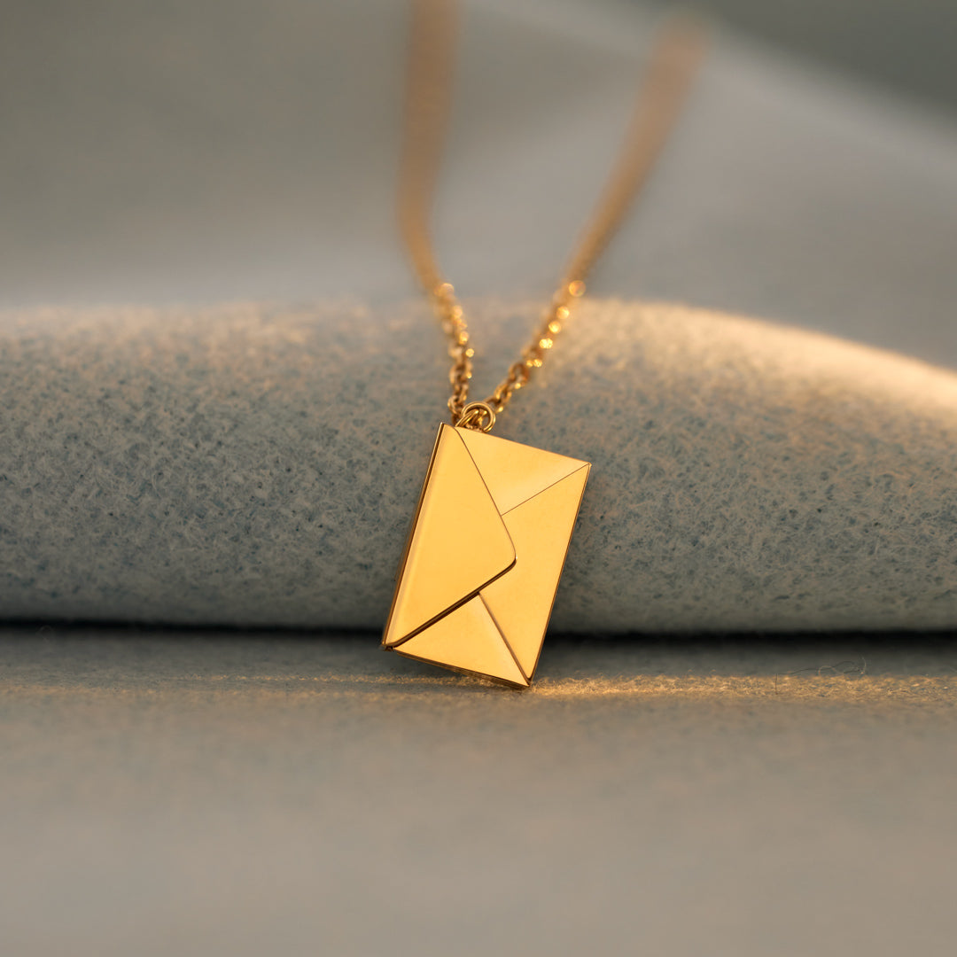 Forever My Boo Hidden Message Letter Necklace